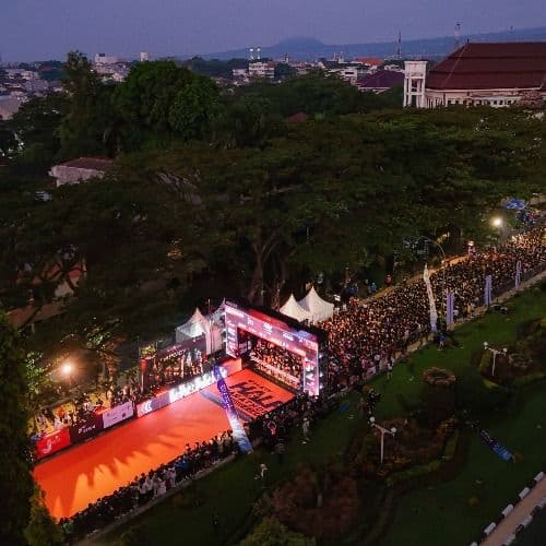 MS Glow Run Half Marathon, Area Start Menjelang Flag Off
